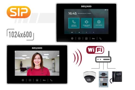 Новинка! IP-видеомонитор SM710W с поддержкой Wi-Fi и SIP