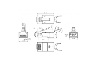 PLUG-8P8C-UV-C6-TW-SH-10